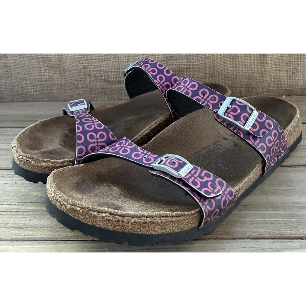 Birkenstock Floral Print Womens Size 38/7 US Sandals Pink